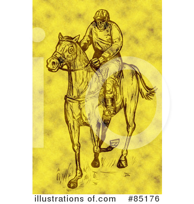 Royalty-Free (RF) Jockey Clipart Illustration by patrimonio - Stock Sample #85176