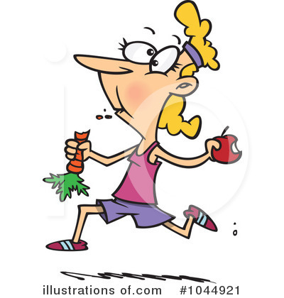 Royalty-Free (RF) Jogging Clipart Illustration by toonaday - Stock Sample #1044921