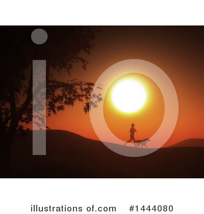 Royalty-Free (RF) Jogging Clipart Illustration by KJ Pargeter - Stock Sample #1444080