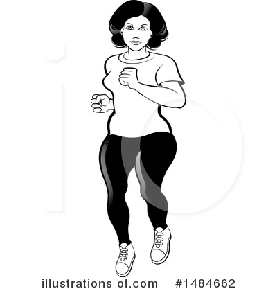 Royalty-Free (RF) Jogging Clipart Illustration by Lal Perera - Stock Sample #1484662