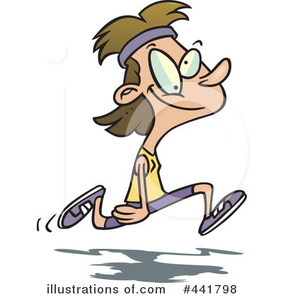 Royalty-Free (RF) Jogging Clipart Illustration by toonaday - Stock Sample #441798
