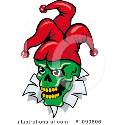 Royalty-Free (RF) Joker Clipart Illustration by Vector Tradition SM - Stock Sample #1090806