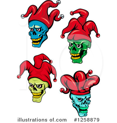 Royalty-Free (RF) Joker Clipart Illustration by Vector Tradition SM - Stock Sample #1258879