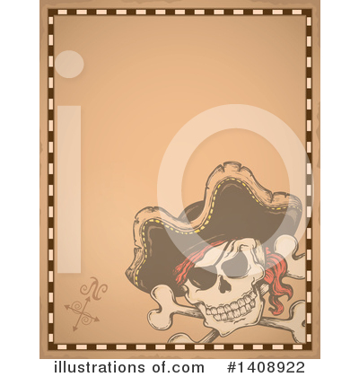 Royalty-Free (RF) Jolly Roger Clipart Illustration by visekart - Stock Sample #1408922