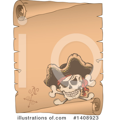 Royalty-Free (RF) Jolly Roger Clipart Illustration by visekart - Stock Sample #1408923
