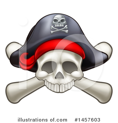 Royalty-Free (RF) Jolly Roger Clipart Illustration by AtStockIllustration - Stock Sample #1457603
