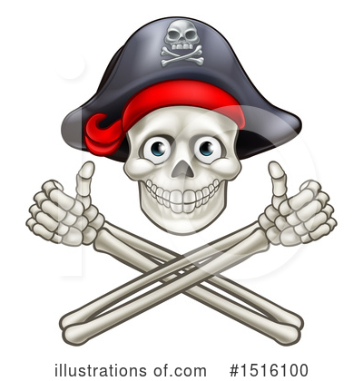 Royalty-Free (RF) Jolly Roger Clipart Illustration by AtStockIllustration - Stock Sample #1516100