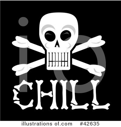 Skull Clipart #42635 by Dennis Holmes Designs