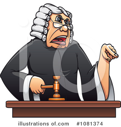 Gavel Clipart #1081374 by Vector Tradition SM
