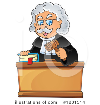 Royalty-Free (RF) Judge Clipart Illustration by visekart - Stock Sample #1201514