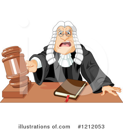 Royalty-Free (RF) Judge Clipart Illustration by Pushkin - Stock Sample #1212053