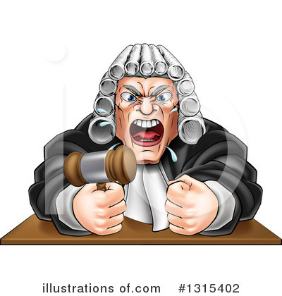 Royalty-Free (RF) Judge Clipart Illustration by AtStockIllustration - Stock Sample #1315402