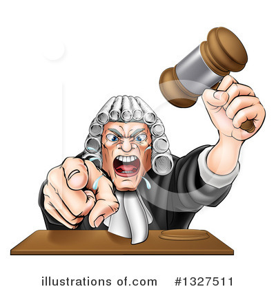 Royalty-Free (RF) Judge Clipart Illustration by AtStockIllustration - Stock Sample #1327511