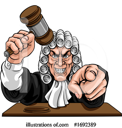 Royalty-Free (RF) Judge Clipart Illustration by AtStockIllustration - Stock Sample #1692389