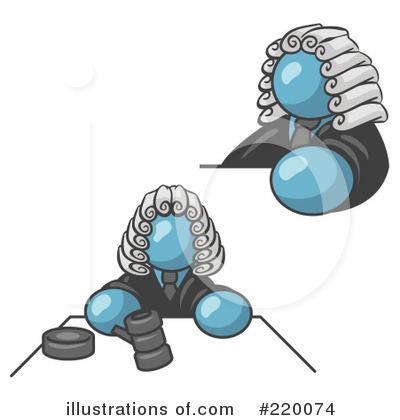 Royalty-Free (RF) Judge Clipart Illustration by Leo Blanchette - Stock Sample #220074