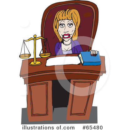 Royalty-Free (RF) Judge Clipart Illustration by Dennis Holmes Designs - Stock Sample #65480