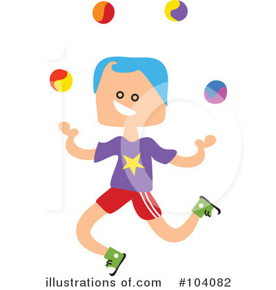 Royalty-Free (RF) Juggling Clipart Illustration by Prawny - Stock Sample #104082