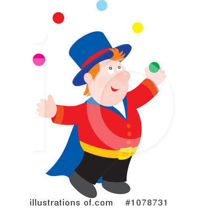 Royalty-Free (RF) Juggling Clipart Illustration by Alex Bannykh - Stock Sample #1078731