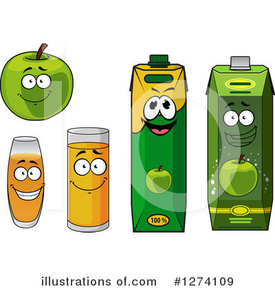 Royalty-Free (RF) Juice Clipart Illustration by Vector Tradition SM - Stock Sample #1274109