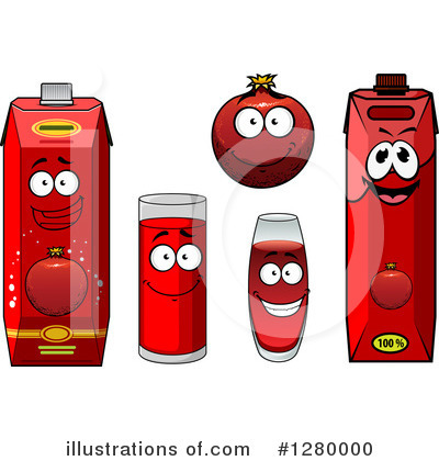 Royalty-Free (RF) Juice Clipart Illustration by Vector Tradition SM - Stock Sample #1280000