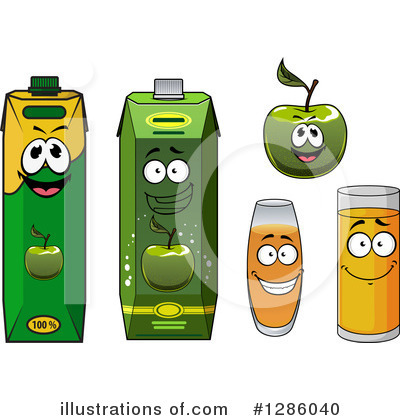 Apple Juice Clipart #1286040 by Vector Tradition SM