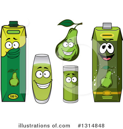 Royalty-Free (RF) Juice Clipart Illustration by Vector Tradition SM - Stock Sample #1314848