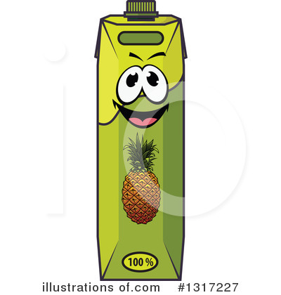 Pineapple Juice Clipart #1317227 by Vector Tradition SM