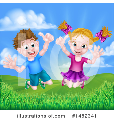 Royalty-Free (RF) Jumping Clipart Illustration by AtStockIllustration - Stock Sample #1482341