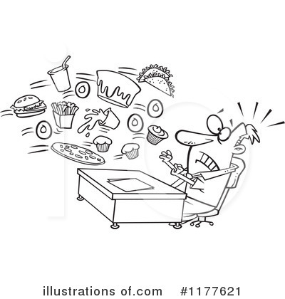 Royalty-Free (RF) Junk Food Clipart Illustration by toonaday - Stock Sample #1177621