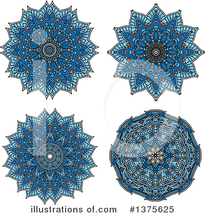Royalty-Free (RF) Kaleidoscope Flower Clipart Illustration by Vector Tradition SM - Stock Sample #1375625