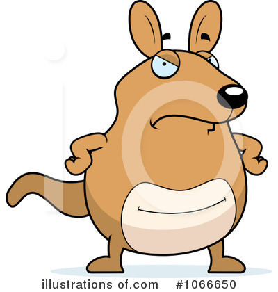 Royalty-Free (RF) Kangaroo Clipart Illustration by Cory Thoman - Stock Sample #1066650