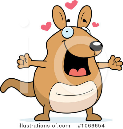 Royalty-Free (RF) Kangaroo Clipart Illustration by Cory Thoman - Stock Sample #1066654