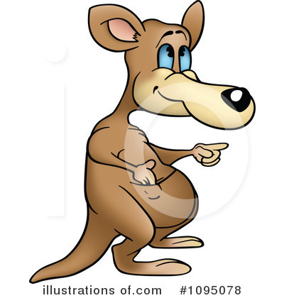Royalty-Free (RF) Kangaroo Clipart Illustration by dero - Stock Sample #1095078