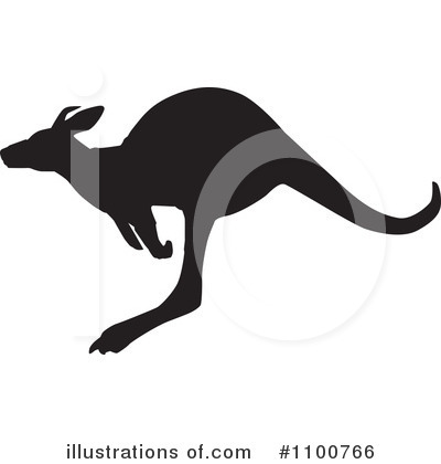 Royalty-Free (RF) Kangaroo Clipart Illustration by Dennis Holmes Designs - Stock Sample #1100766