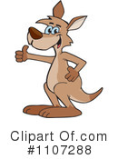 Kangaroo Clipart #1107288 by Dennis Holmes Designs
