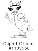 Kangaroo Clipart #1109968 by Dennis Holmes Designs