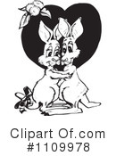 Kangaroo Clipart #1109978 by Dennis Holmes Designs