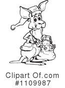 Kangaroo Clipart #1109987 by Dennis Holmes Designs