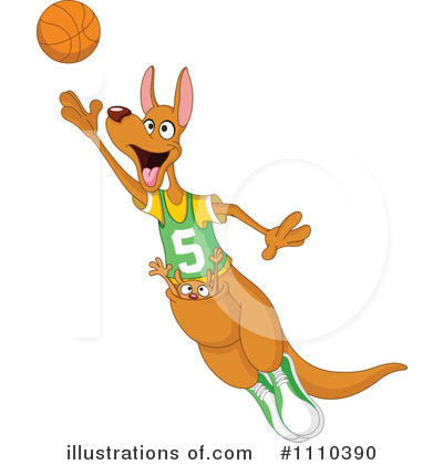 Royalty-Free (RF) Kangaroo Clipart Illustration by yayayoyo - Stock Sample #1110390