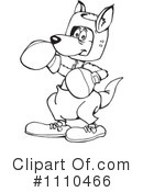 Kangaroo Clipart #1110466 by Dennis Holmes Designs