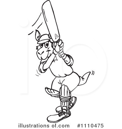 Royalty-Free (RF) Kangaroo Clipart Illustration by Dennis Holmes Designs - Stock Sample #1110475