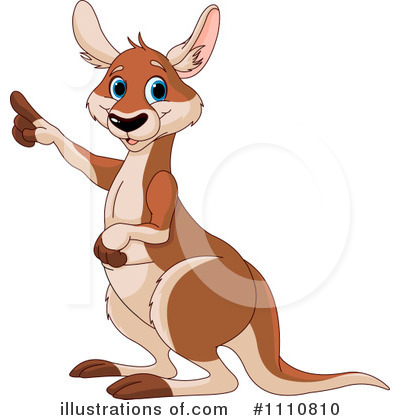 Royalty-Free (RF) Kangaroo Clipart Illustration by Pushkin - Stock Sample #1110810