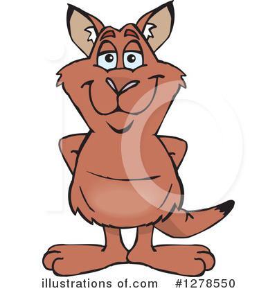 Kangaroo Clipart #1278550 by Dennis Holmes Designs