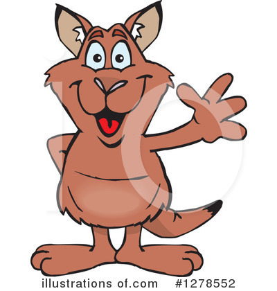 Royalty-Free (RF) Kangaroo Clipart Illustration by Dennis Holmes Designs - Stock Sample #1278552
