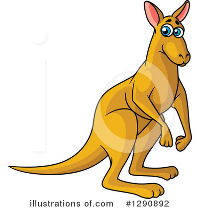 Royalty-Free (RF) Kangaroo Clipart Illustration by Vector Tradition SM - Stock Sample #1290892