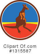 Kangaroo Clipart #1315587 by patrimonio