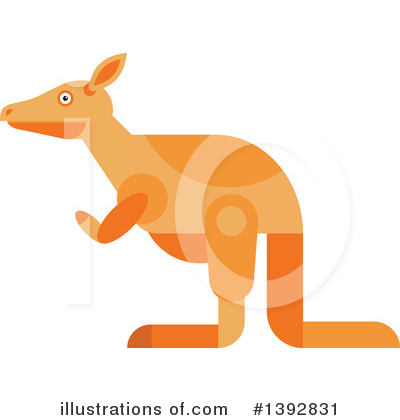 Royalty-Free (RF) Kangaroo Clipart Illustration by Vector Tradition SM - Stock Sample #1392831