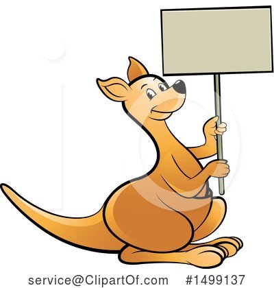 Royalty-Free (RF) Kangaroo Clipart Illustration by Lal Perera - Stock Sample #1499137