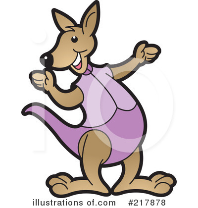Royalty-Free (RF) Kangaroo Clipart Illustration by Lal Perera - Stock Sample #217878