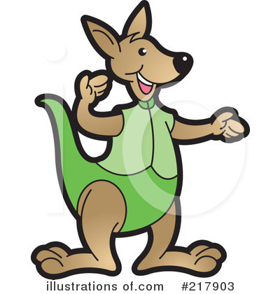 Royalty-Free (RF) Kangaroo Clipart Illustration by Lal Perera - Stock Sample #217903